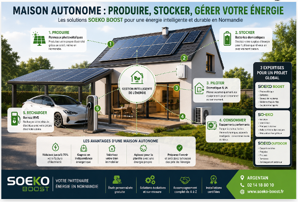 Maison autonome en Normandie : produire, stocker et gérer votre énergie